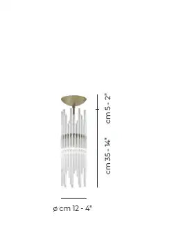 VISTOSI, DIADEMA FLUSH MOUNT, FLUSH MOUNT CEILING LIGHTS