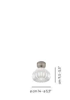 VISTOSI, DIAMANTE FLUSH MOUNT, FLUSH MOUNT CEILING LIGHTS