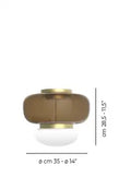 VISTOSI, FARO FLUSH MOUNT, FLUSH MOUNT CEILING LIGHTS