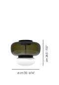 VISTOSI, FARO FLUSH MOUNT, FLUSH MOUNT CEILING LIGHTS