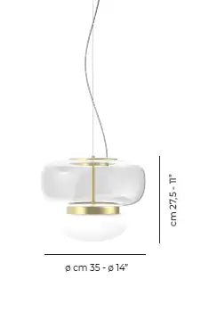 VISTOSI, FARO PENDANT, PENDANT LIGHT