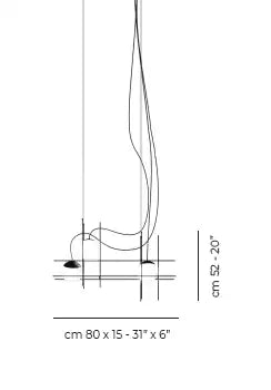 VISTOSI, PLOT FRAME PENDANT, PENDANT LIGHT