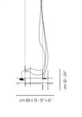 VISTOSI, PLOT FRAME PENDANT, PENDANT LIGHT