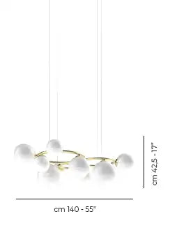 VISTOSI, PUPPET RING PENDANT, PENDANT LIGHT