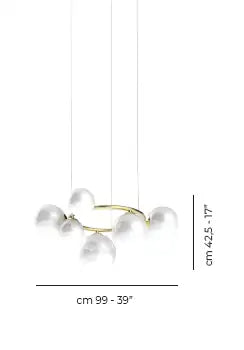 VISTOSI, PUPPET RING PENDANT, PENDANT LIGHT