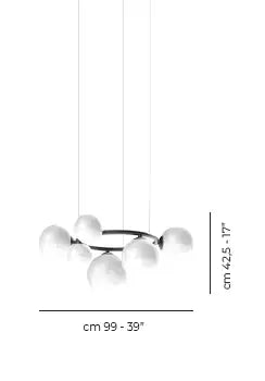 VISTOSI, PUPPET RING PENDANT, PENDANT LIGHT