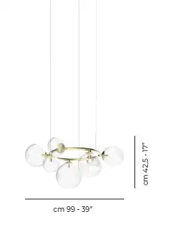 VISTOSI, PUPPET RING PENDANT, PENDANT LIGHT