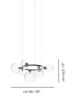 VISTOSI, PUPPET RING PENDANT, PENDANT LIGHT