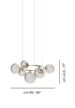VISTOSI, PUPPET RING PENDANT, PENDANT LIGHT