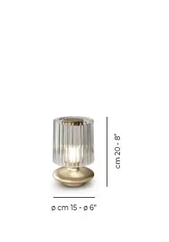 VISTOSI, TREAD TABLE LAMP, TABLE LAMPS