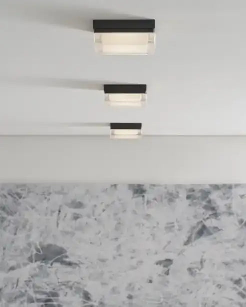 VISUAL COMFORT MODERN, BOXIE FLUSH MOUNT, FLUSH MOUNT CEILING LIGHTS