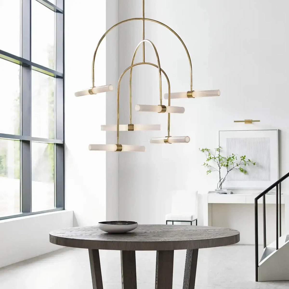 VISUAL COMFORT MODERN, CALUMN CHANDELIER, CHANDELIER LIGHT