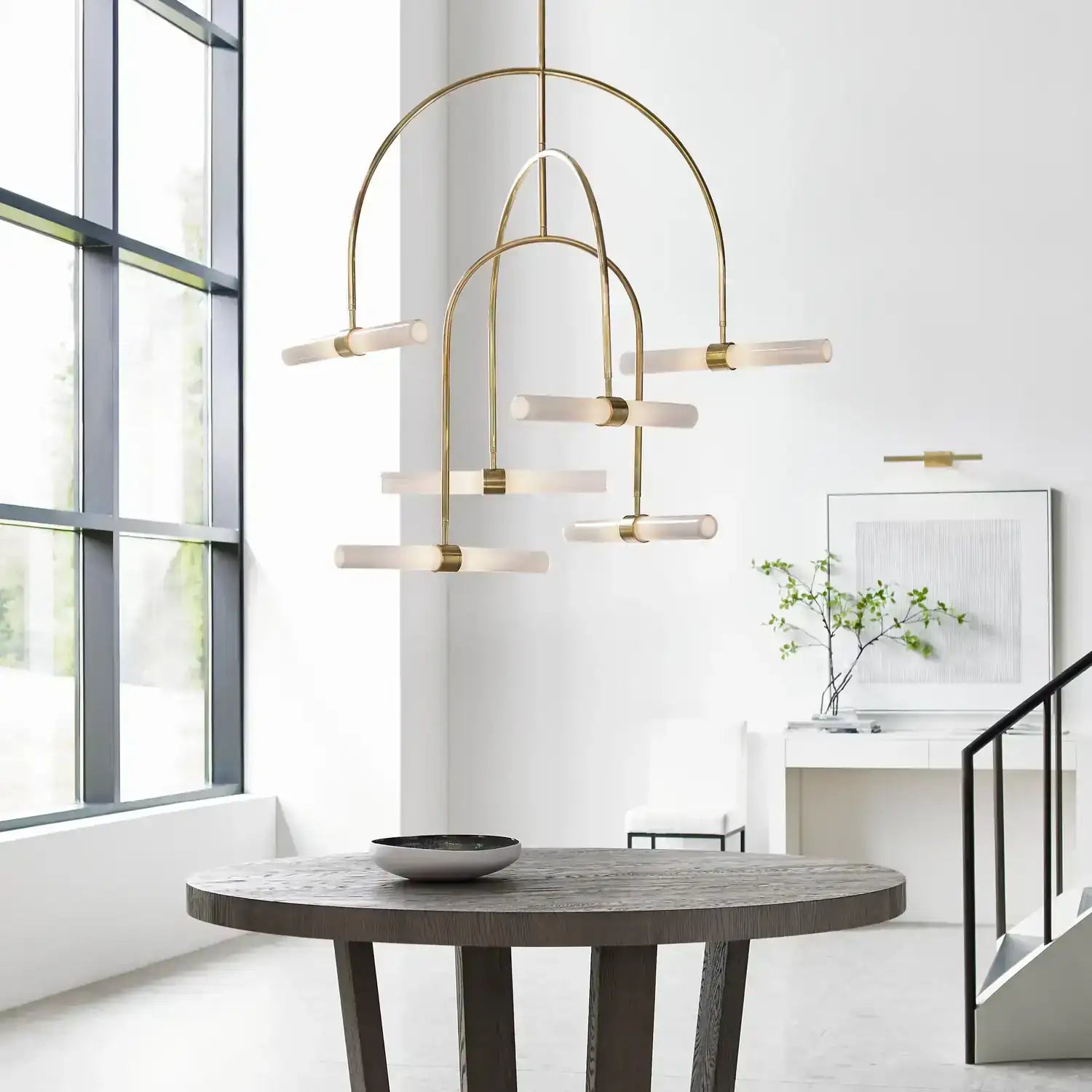 VISUAL COMFORT MODERN, CALUMN CHANDELIER, CHANDELIER LIGHT