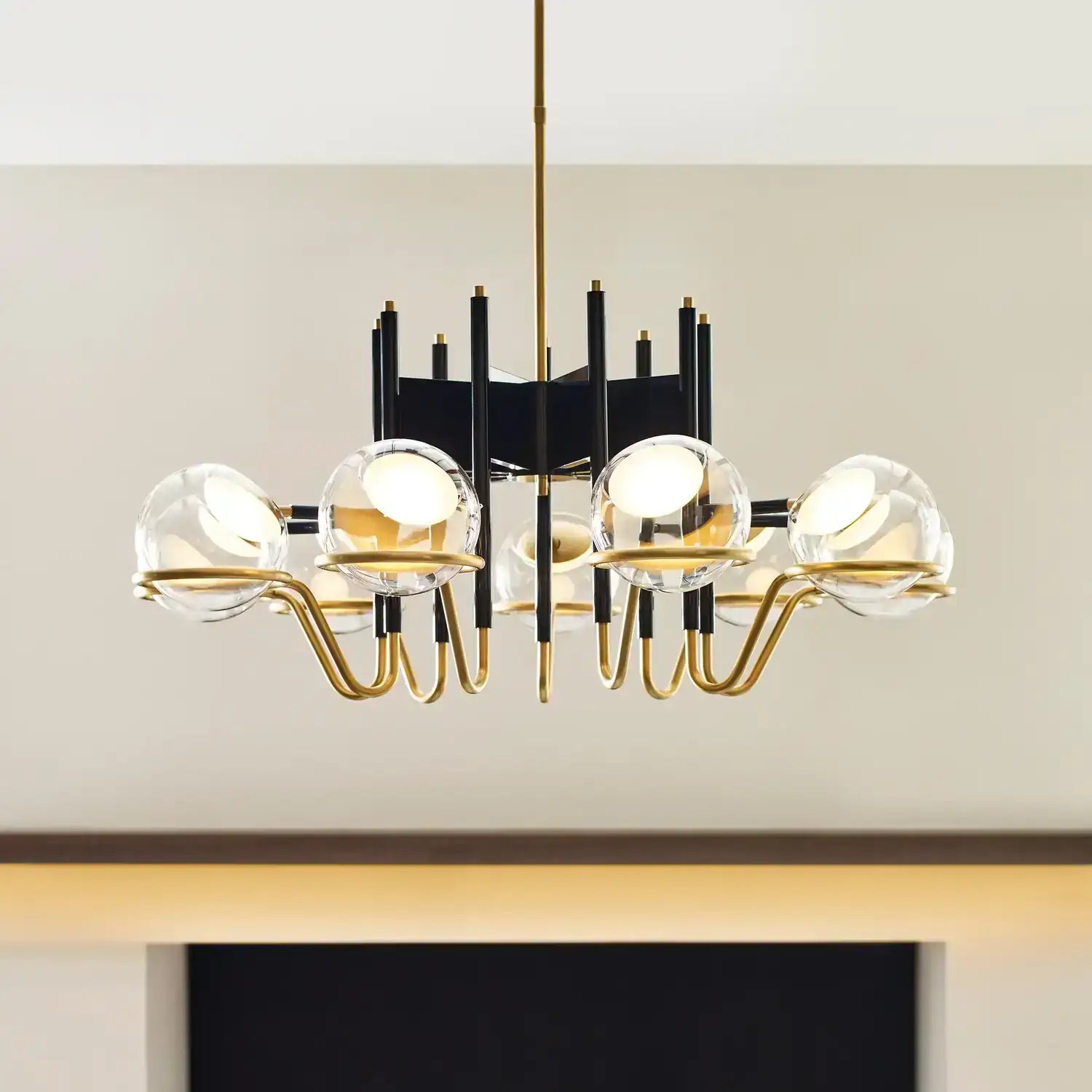 VISUAL COMFORT MODERN, CROSBY CHANDELIER, CHANDELIER LIGHT
