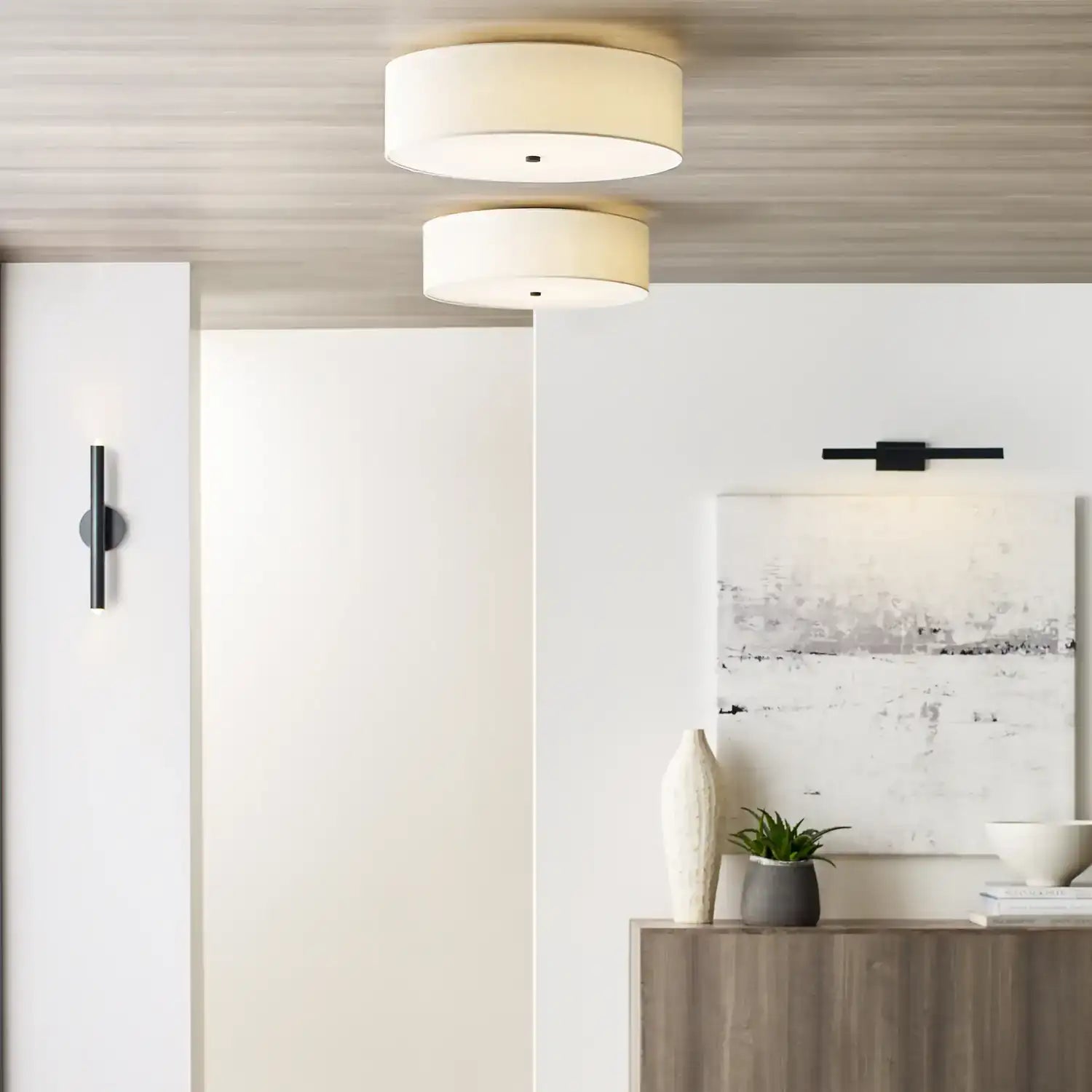 VISUAL COMFORT MODERN, PULLMAN CEILING, FLUSH MOUNT CEILING LIGHTS