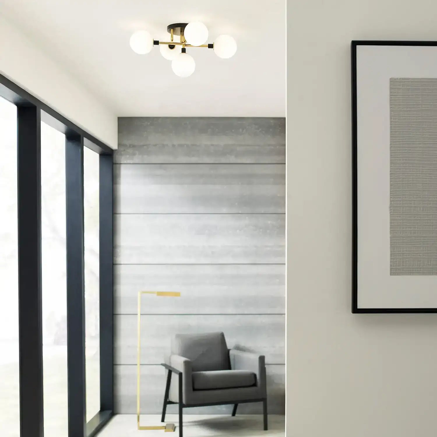 VISUAL COMFORT MODERN, VIAGGIO FLUSH MOUNT, FLUSH MOUNT CEILING LIGHTS
