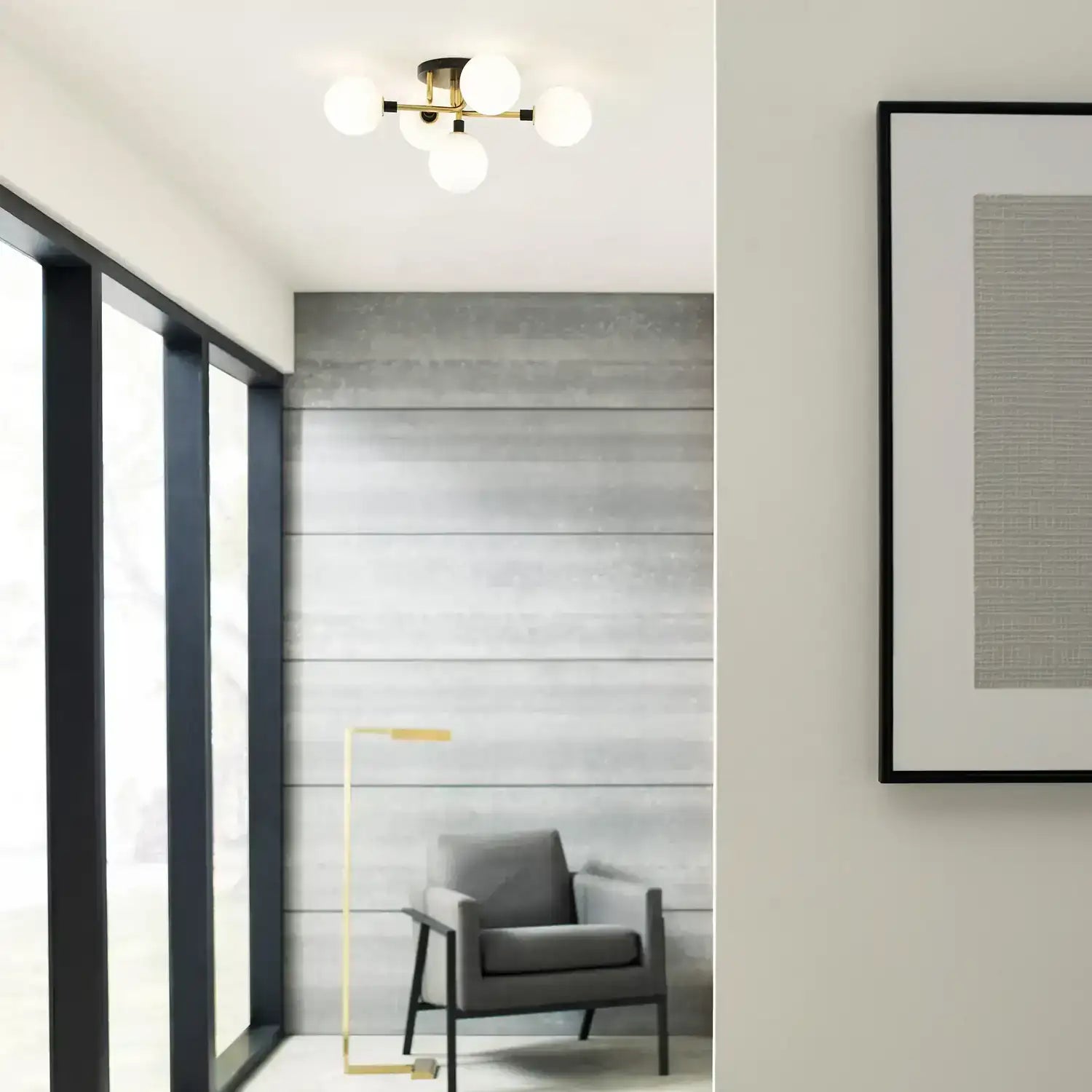 VISUAL COMFORT MODERN, VIAGGIO FLUSH MOUNT, FLUSH MOUNT CEILING LIGHTS