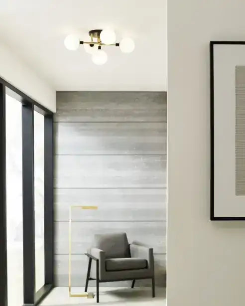 VISUAL COMFORT MODERN, VIAGGIO FLUSH MOUNT, FLUSH MOUNT CEILING LIGHTS