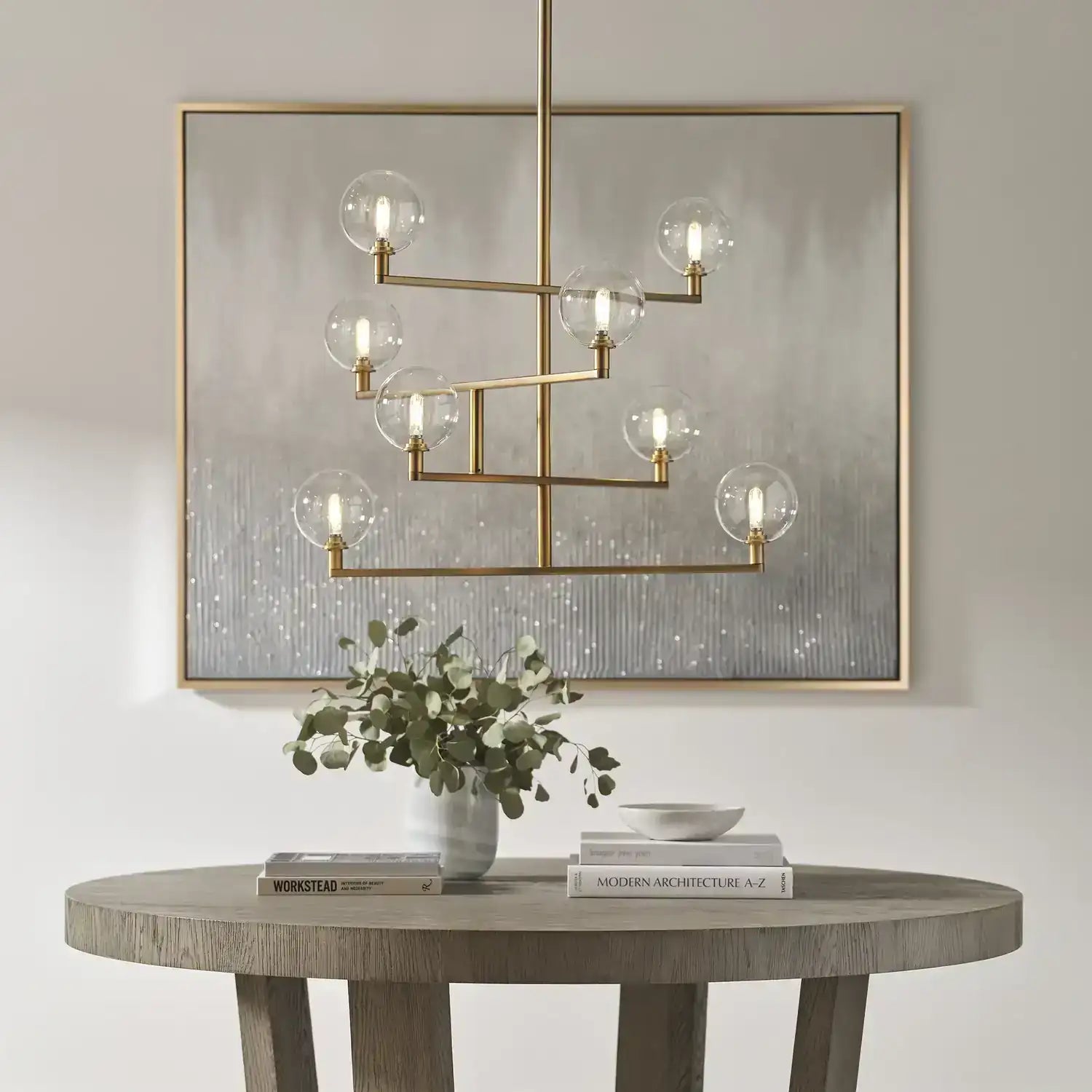 VISUAL COMFORT MODERN, GAMBIT CHANDELIER, CHANDELIER LIGHT
