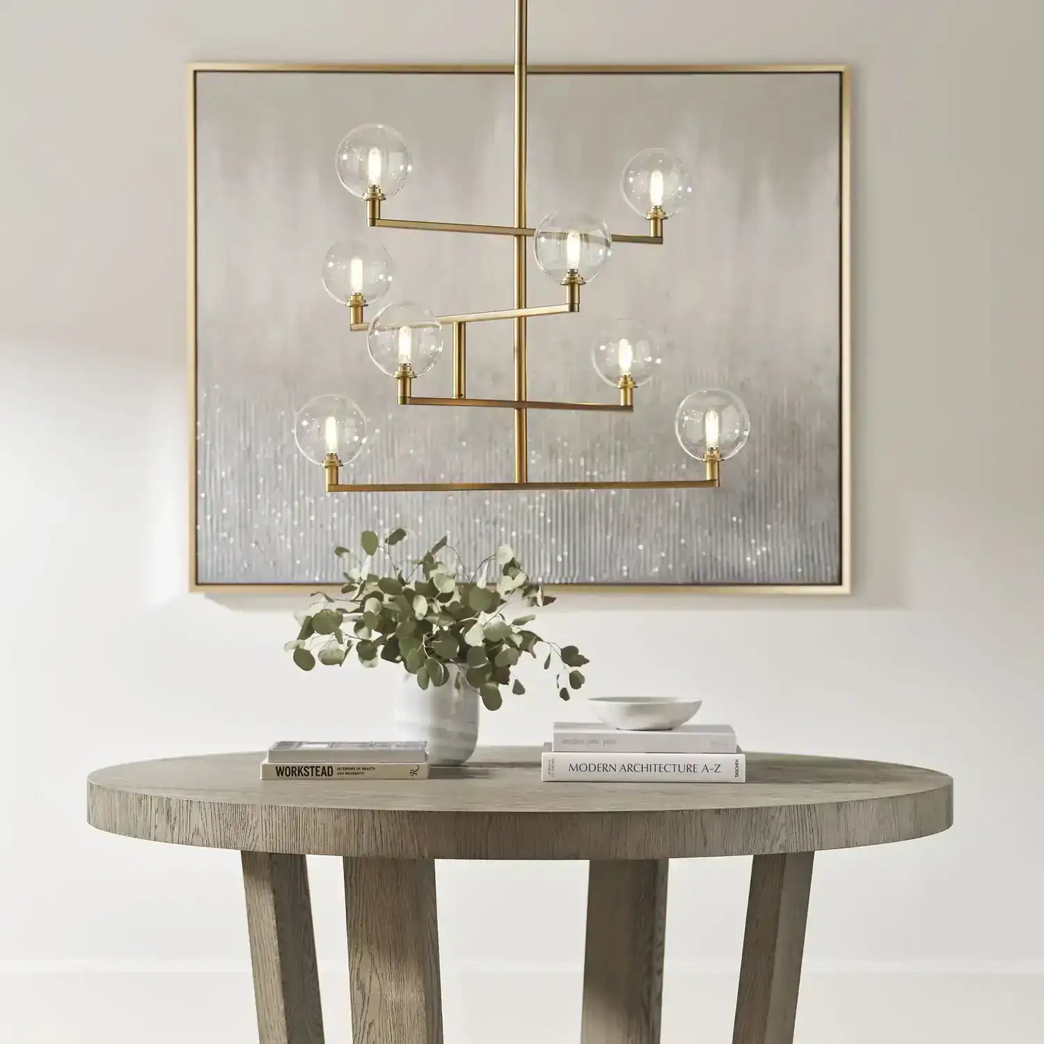 VISUAL COMFORT MODERN, GAMBIT CHANDELIER, CHANDELIER LIGHT