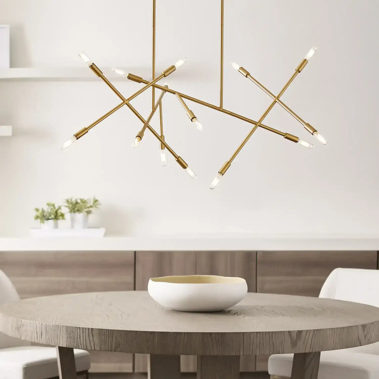 VISUAL COMFORT & CO., LINE WAVE CHANDELIER, CHANDELIER LIGHT