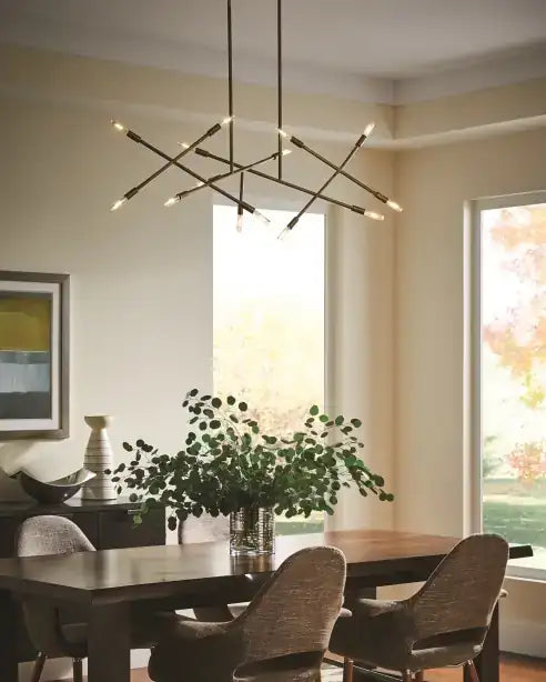 VISUAL COMFORT & CO., LINE WAVE CHANDELIER, CHANDELIER LIGHT