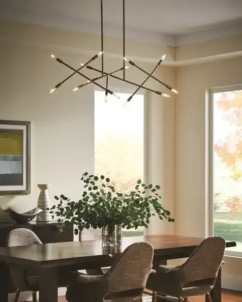 VISUAL COMFORT MODERN, LINE WAVE CHANDELIER, CHANDELIER LIGHT