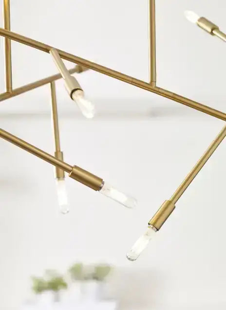 VISUAL COMFORT MODERN, LINE WAVE CHANDELIER, CHANDELIER LIGHT