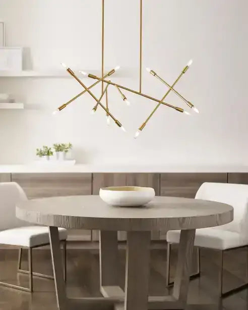 VISUAL COMFORT MODERN, LINE WAVE CHANDELIER, CHANDELIER LIGHT