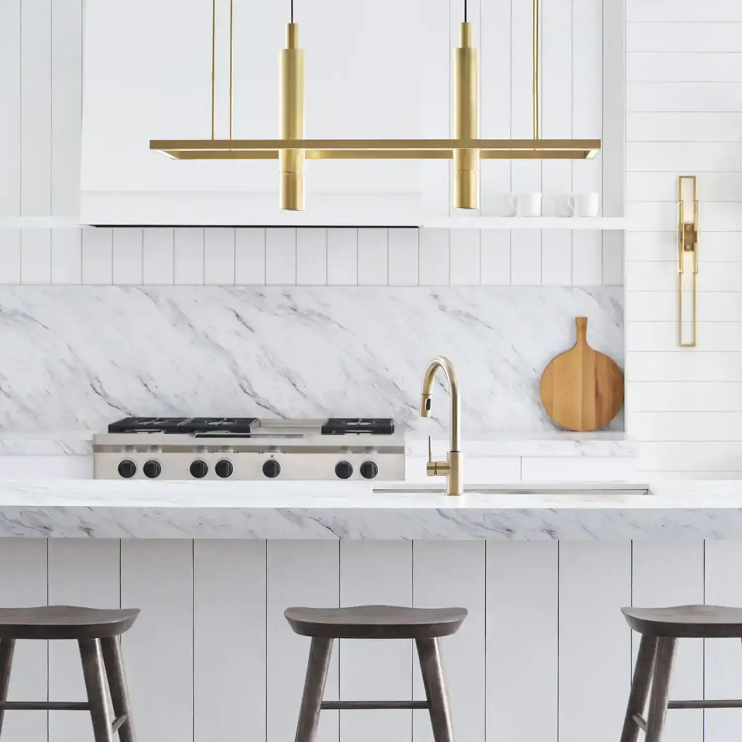 VISUAL COMFORT MODERN, STAGGER HALO LINEAR SUSPENSION, PENDANT LIGHT