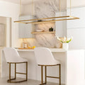 VISUAL COMFORT MODERN, STAGGER HALO LINEAR SUSPENSION, PENDANT LIGHT