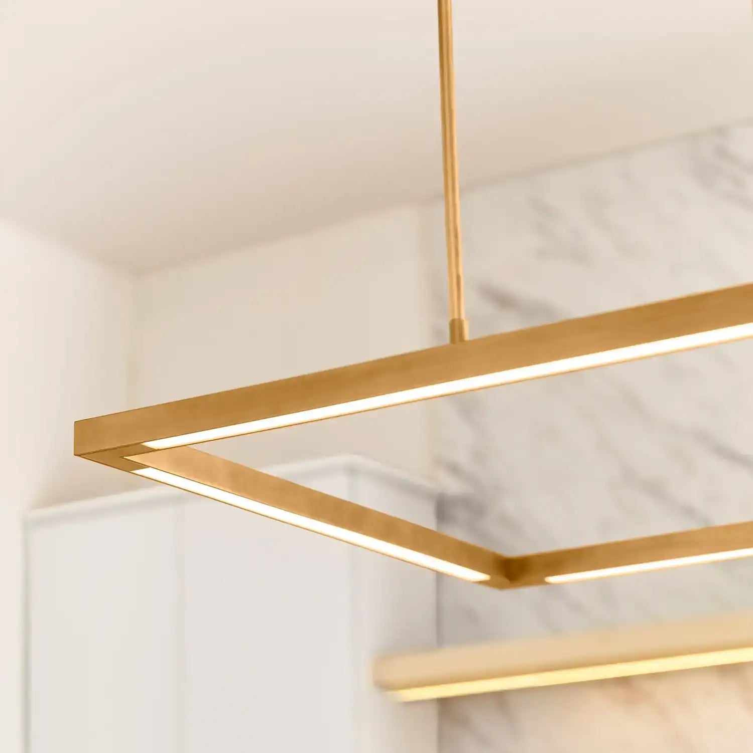 VISUAL COMFORT MODERN, STAGGER HALO LINEAR SUSPENSION, PENDANT LIGHT