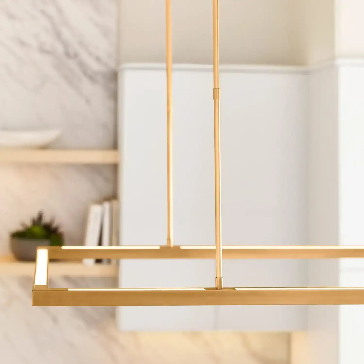 VISUAL COMFORT MODERN, STAGGER HALO LINEAR SUSPENSION, PENDANT LIGHT