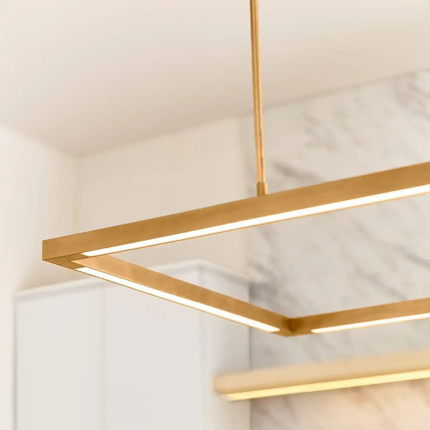 VISUAL COMFORT MODERN, STAGGER HALO LINEAR SUSPENSION, PENDANT LIGHT
