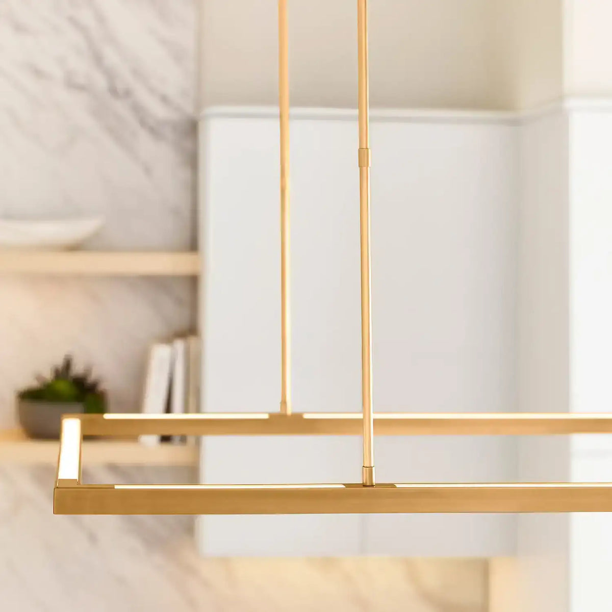 VISUAL COMFORT MODERN, STAGGER HALO LINEAR SUSPENSION, PENDANT LIGHT