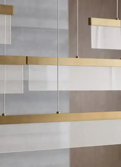 VISUAL COMFORT MODERN, SWEEP LINEAR CHANDELIER, PENDANT LIGHT