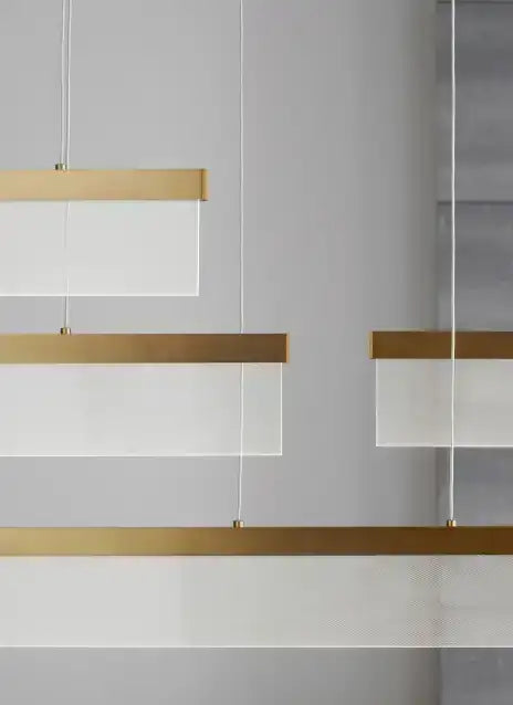 VISUAL COMFORT MODERN, SWEEP LINEAR CHANDELIER, PENDANT LIGHT