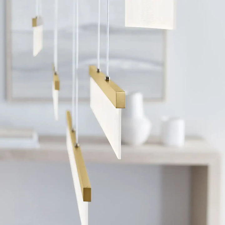 VISUAL COMFORT MODERN, SWEEP LINEAR CHANDELIER, PENDANT LIGHT