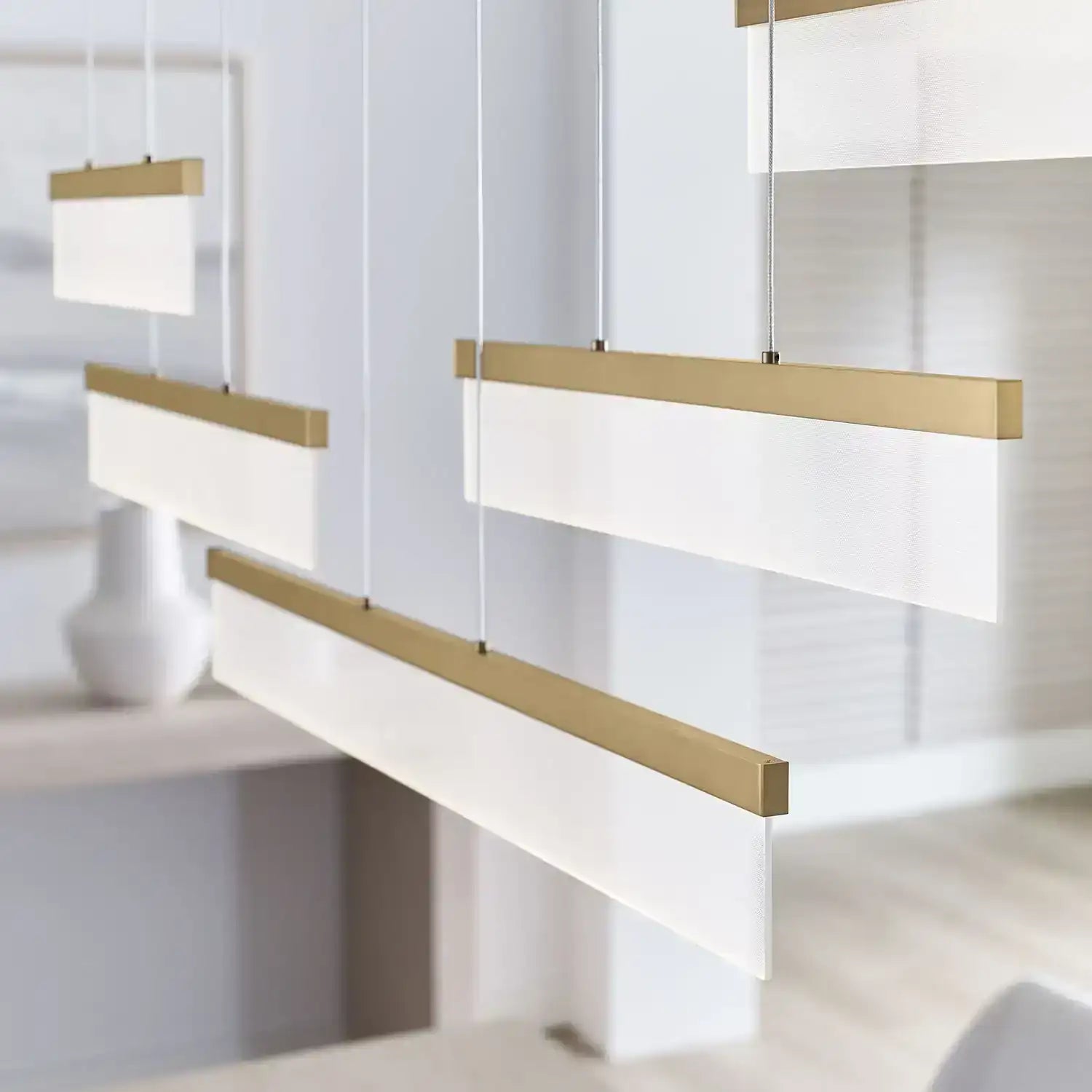 VISUAL COMFORT MODERN, SWEEP LINEAR CHANDELIER, PENDANT LIGHT