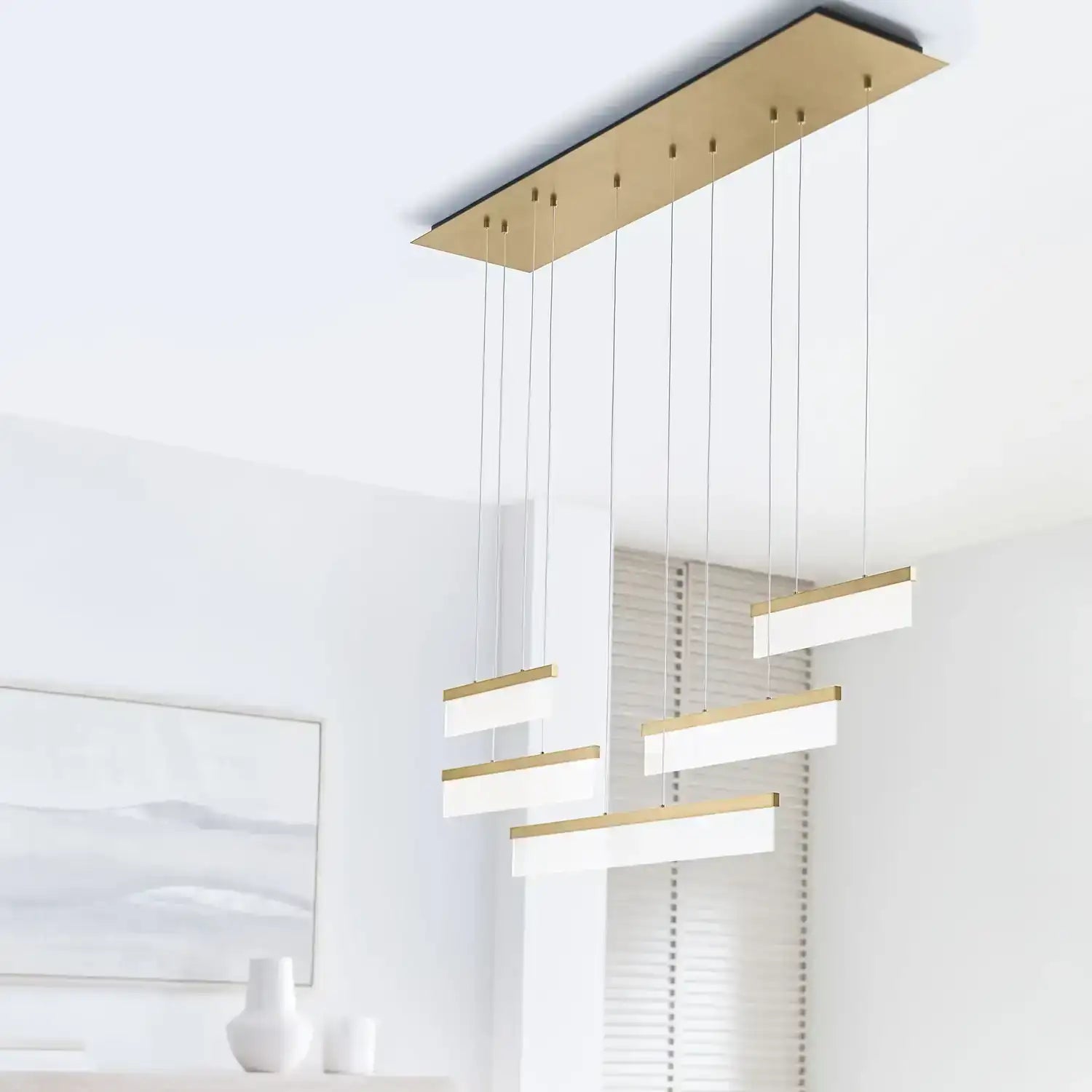 VISUAL COMFORT MODERN, SWEEP LINEAR CHANDELIER, PENDANT LIGHT