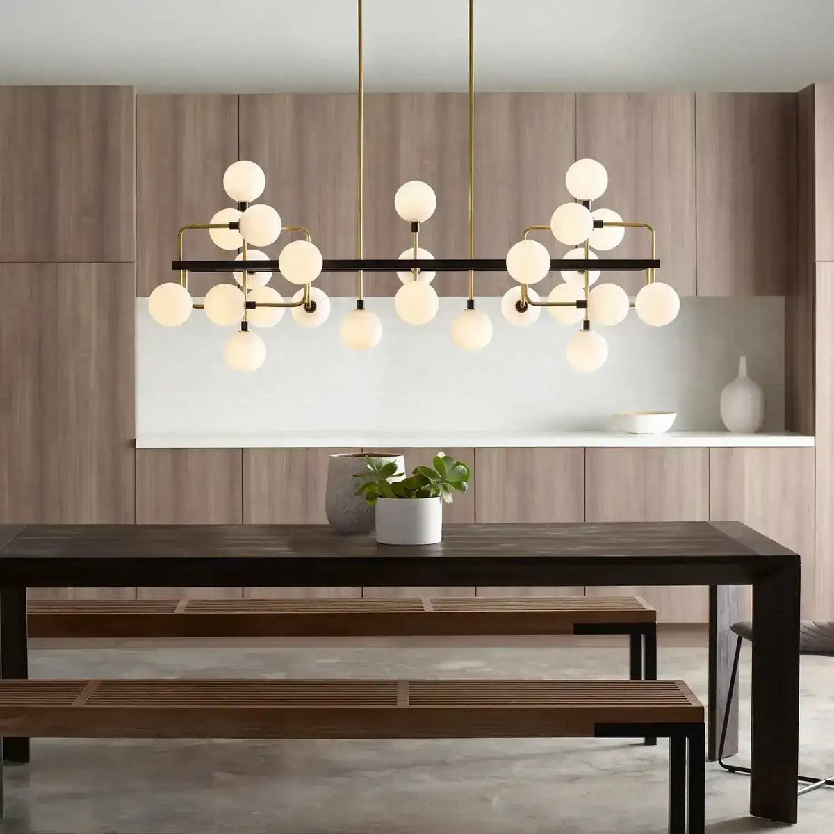 VISUAL COMFORT MODERN, VIAGGIO LINEAR CHANDELIER, CHANDELIER LIGHT