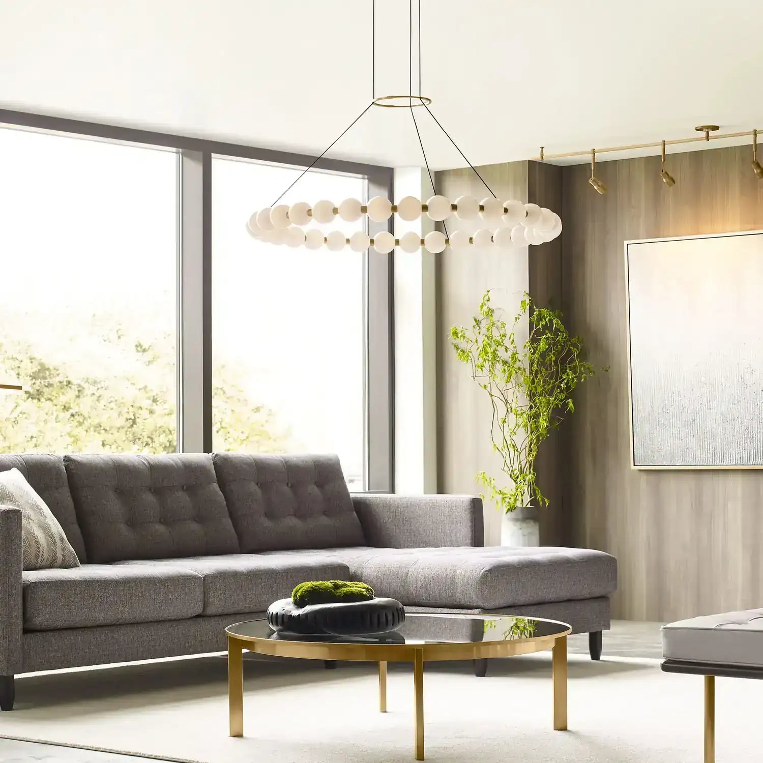 VISUAL COMFORT MODERN, ORBET CHANDELIER, CHANDELIER LIGHT