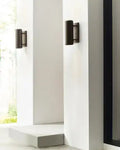 VISUAL COMFORT MODERN, ASPENTI OUTDOOR WALL LIGHT, OUTDOOR WALL LIGHTS
