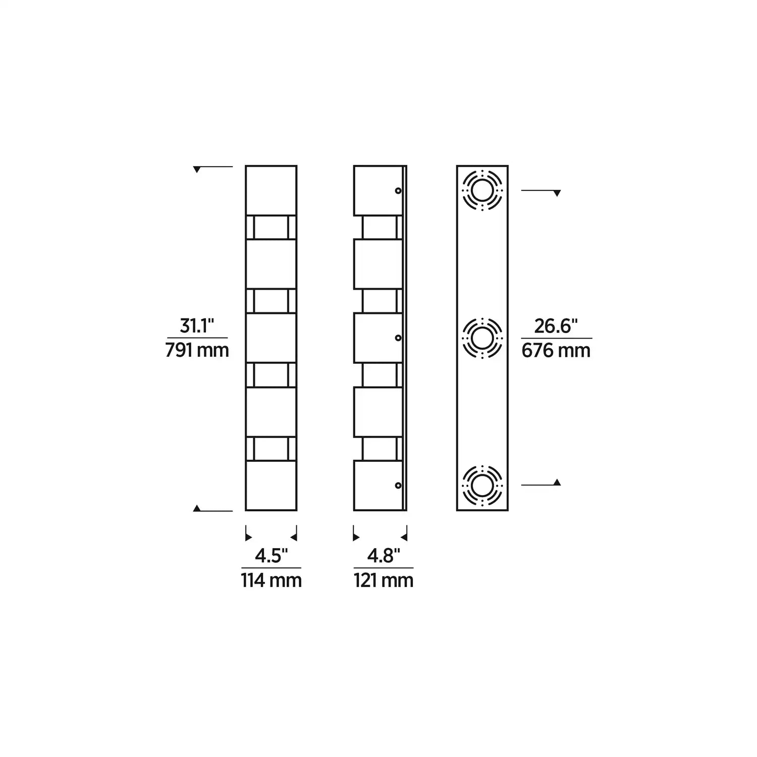 VISUAL COMFORT MODERN, LEAGAN OUTDOOR WALL LIGHT, OUTDOOR WALL LIGHTS