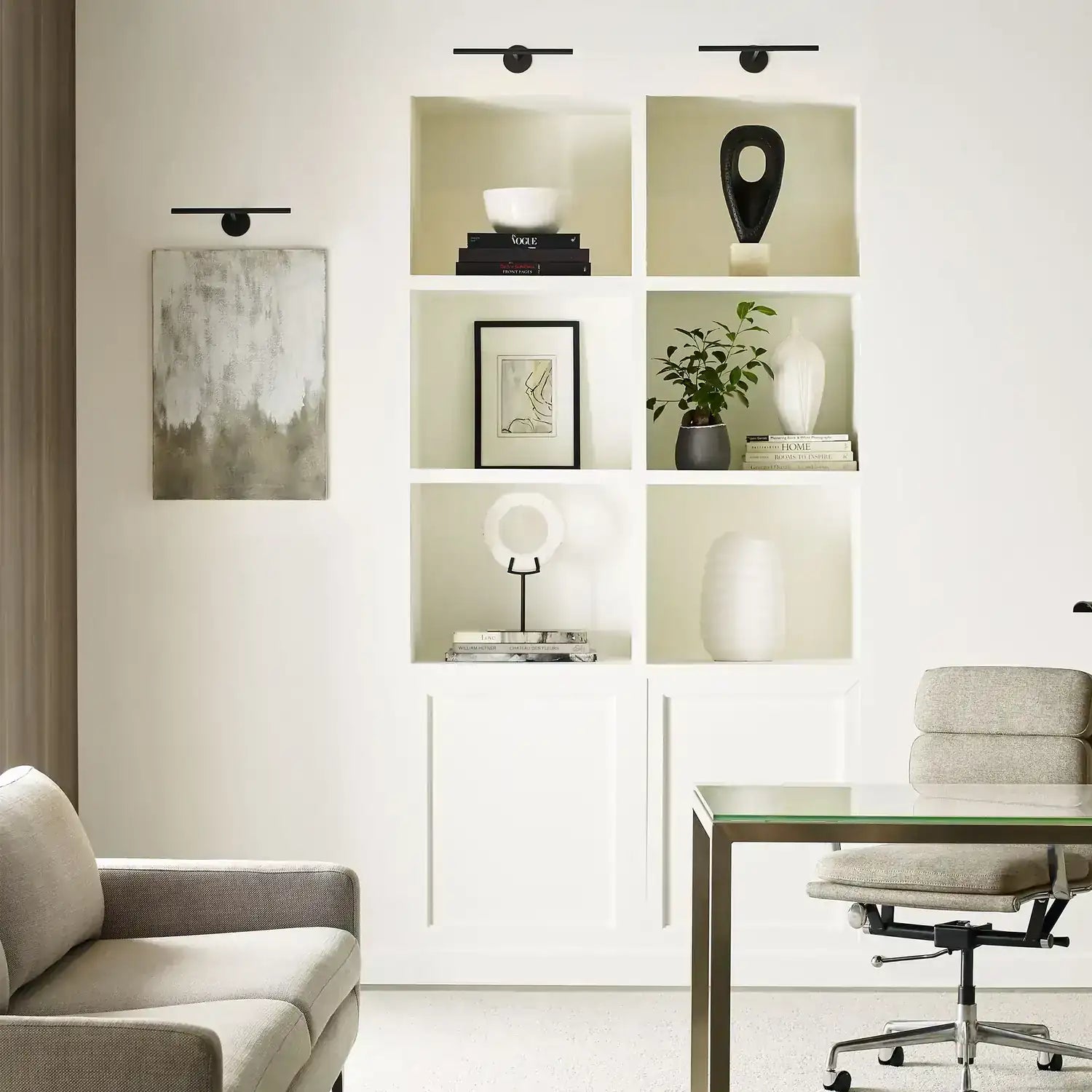 VISUAL COMFORT MODERN, PLURAL DOME PICTURE LIGHT, WALL SCONCES
