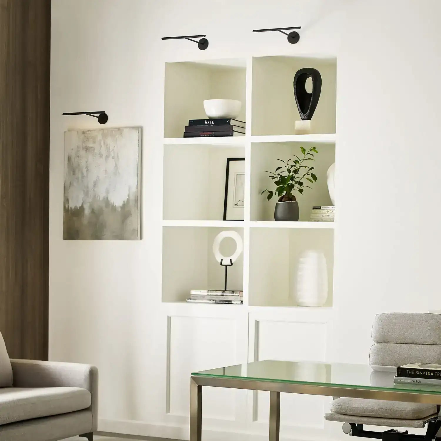 VISUAL COMFORT MODERN, PLURAL DOME PICTURE LIGHT, WALL SCONCES