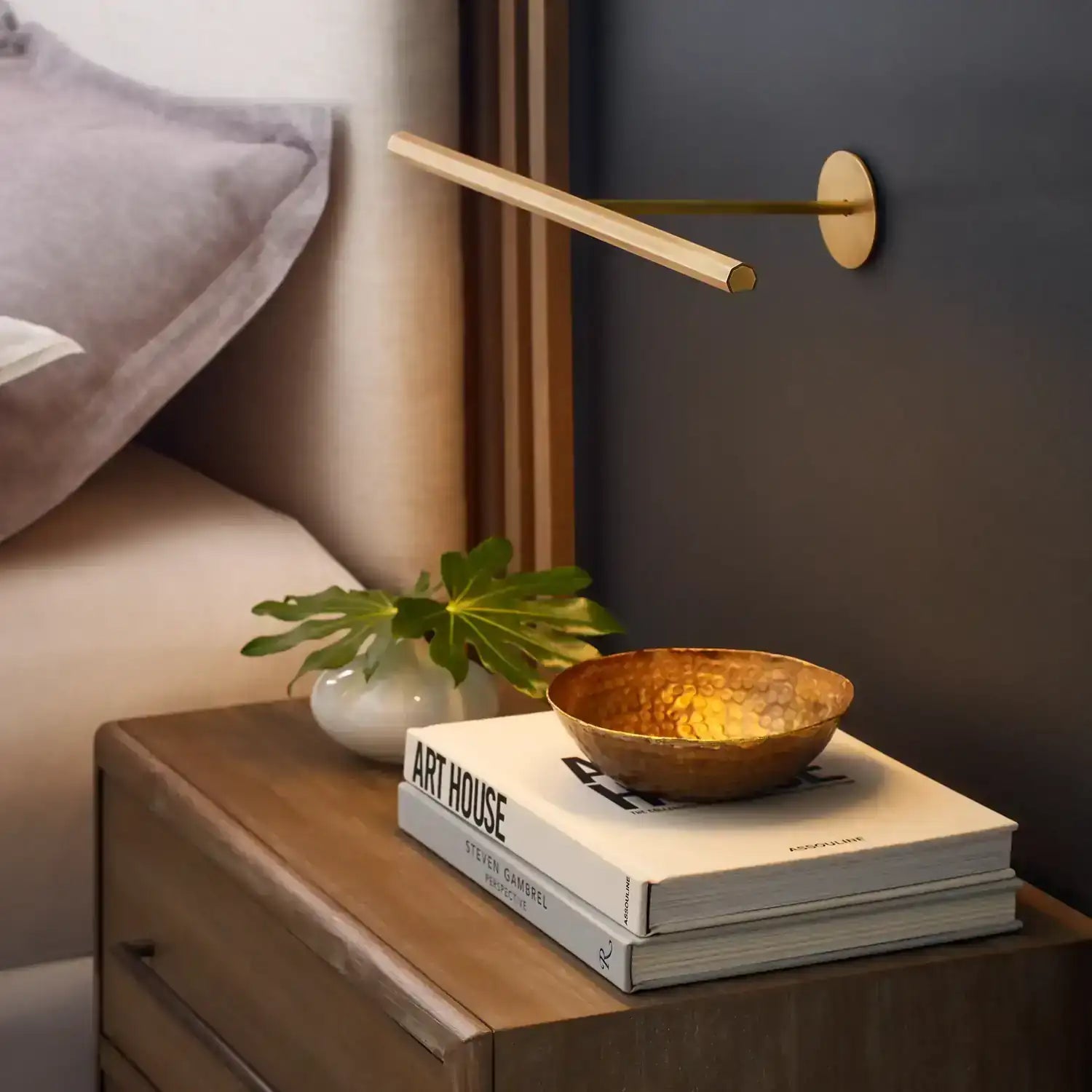 VISUAL COMFORT MODERN, PLURAL FACETED PICTURE LIGHT, WALL SCONCES