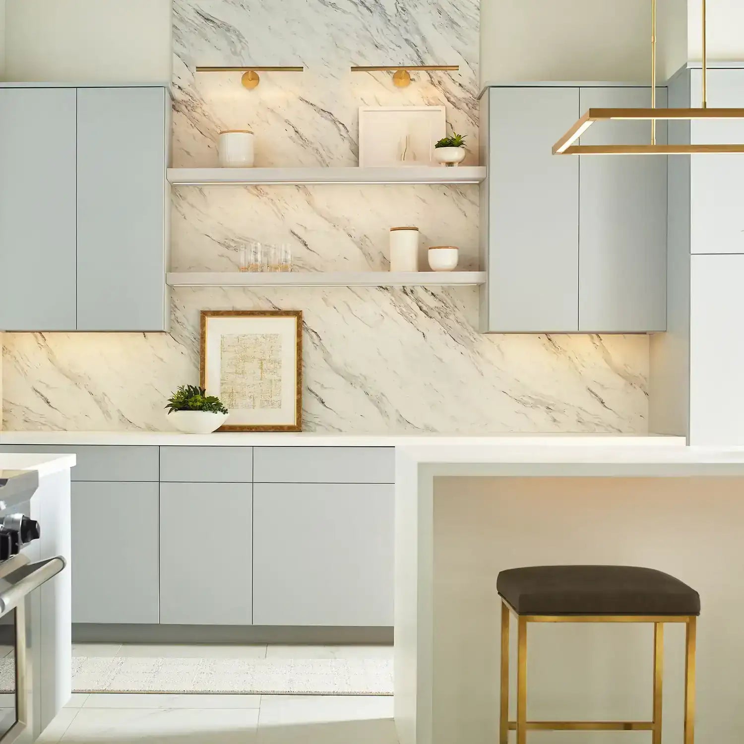 VISUAL COMFORT MODERN, PLURAL FACETED PICTURE LIGHT, WALL SCONCES