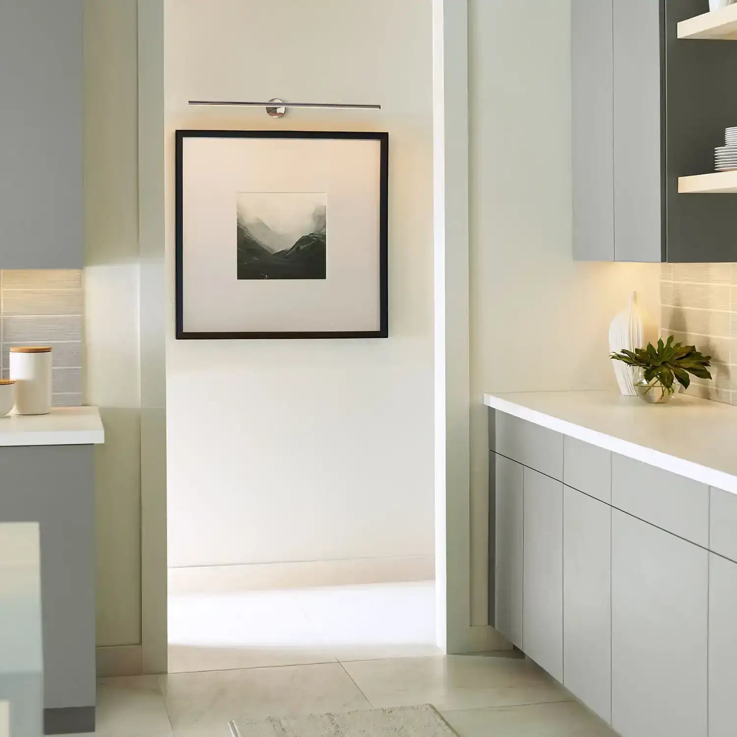 VISUAL COMFORT MODERN, PLURAL FACETED PICTURE LIGHT, WALL SCONCES