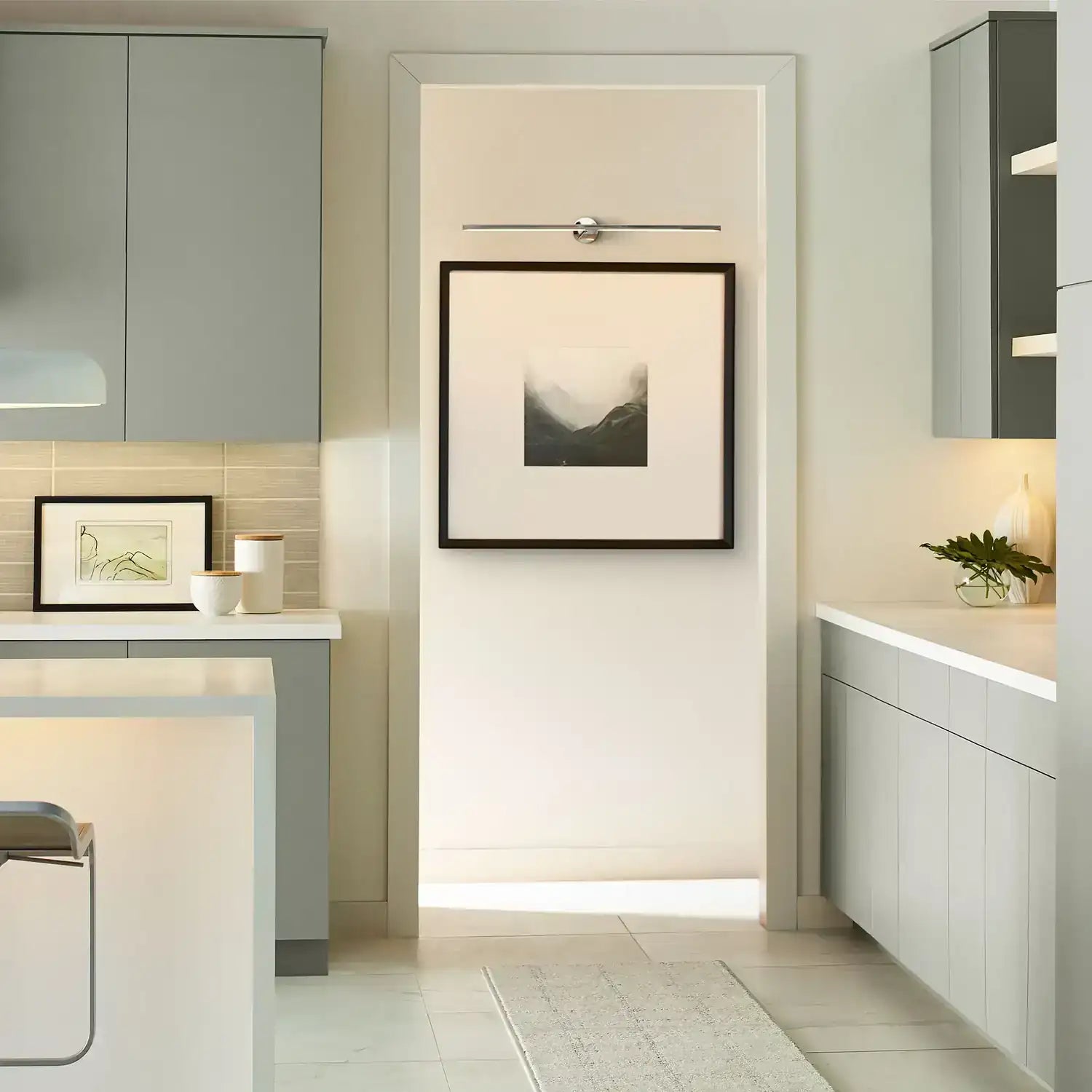 VISUAL COMFORT MODERN, PLURAL FACETED PICTURE LIGHT, WALL SCONCES